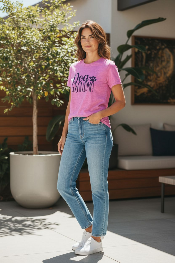 “Dog Grandma” Tee 💕🐾 – Cute Pet Lover Graphic Shirt