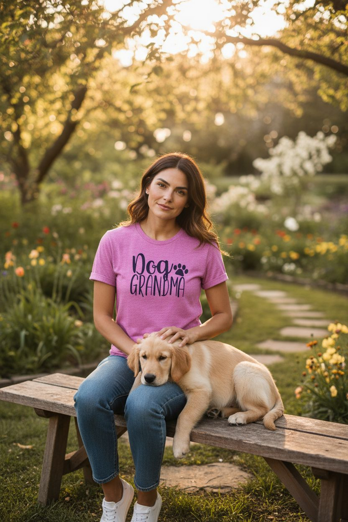 “Dog Grandma” Tee 💕🐾 – Cute Pet Lover Graphic Shirt