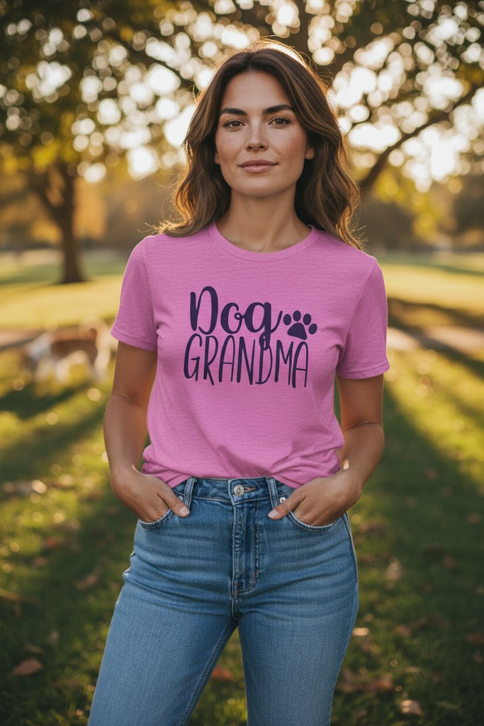 “Dog Grandma” Tee 💕🐾 – Cute Pet Lover Graphic Shirt