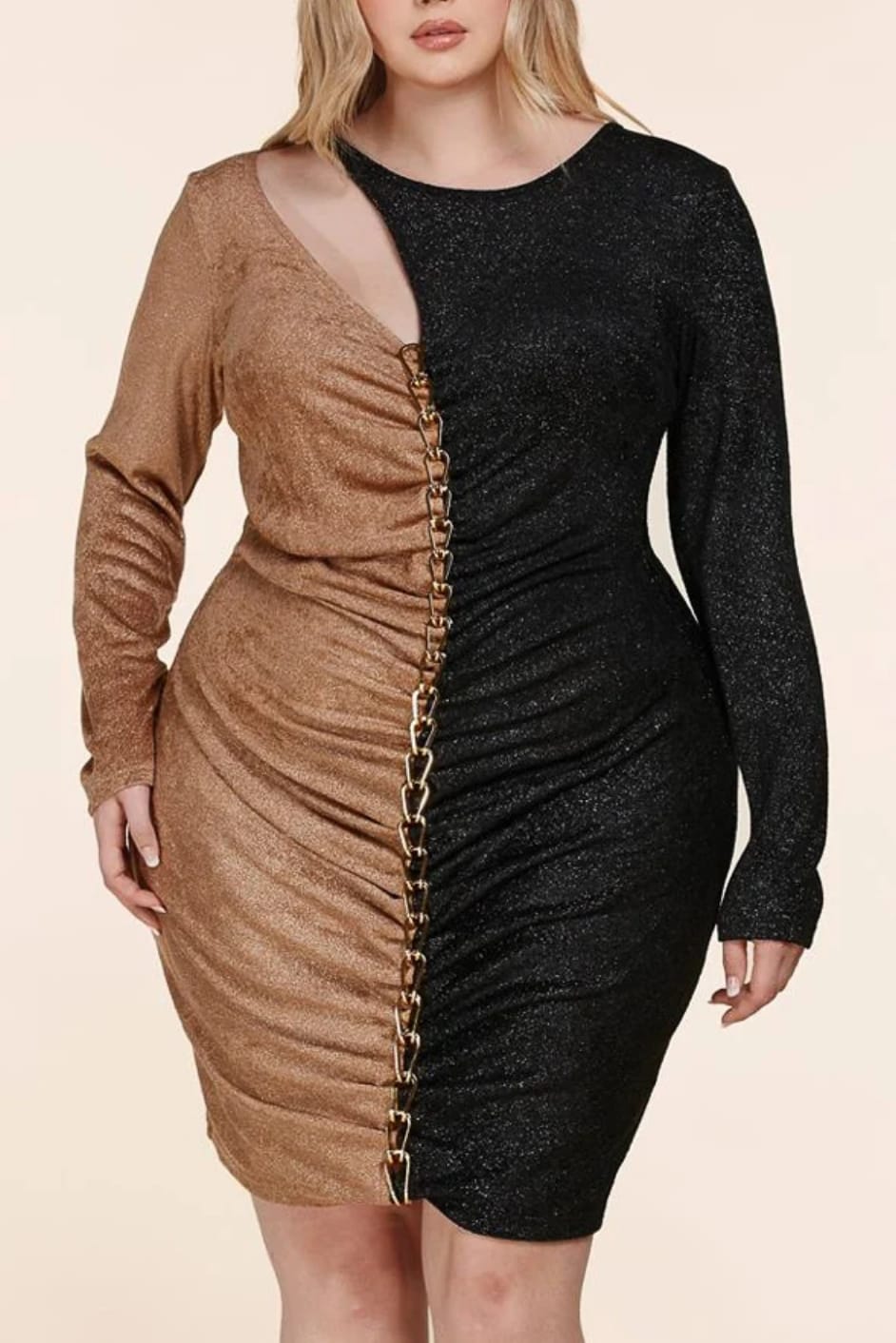 plus size colorblock bodycon dress Colorblock Bodycon Dress