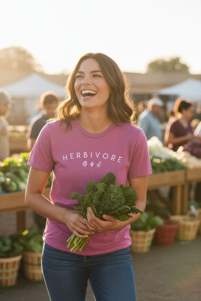 “Herbivore” Tee 🌿💚 – Plant Lover Graphic Shirt
