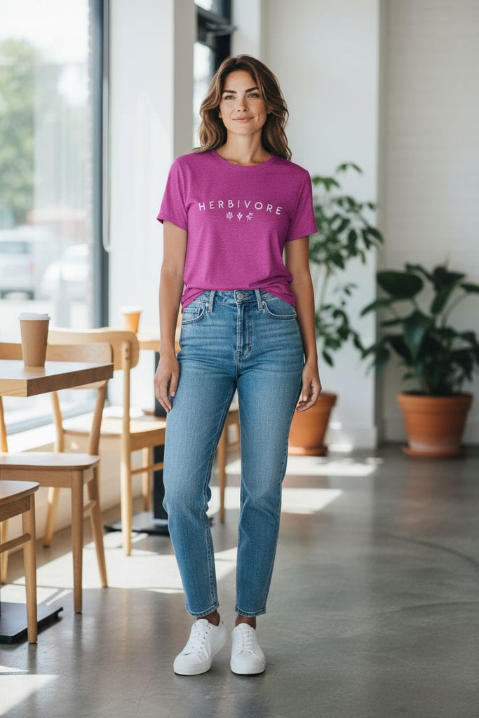 “Herbivore” Tee 🌿💚 – Plant Lover Graphic Shirt