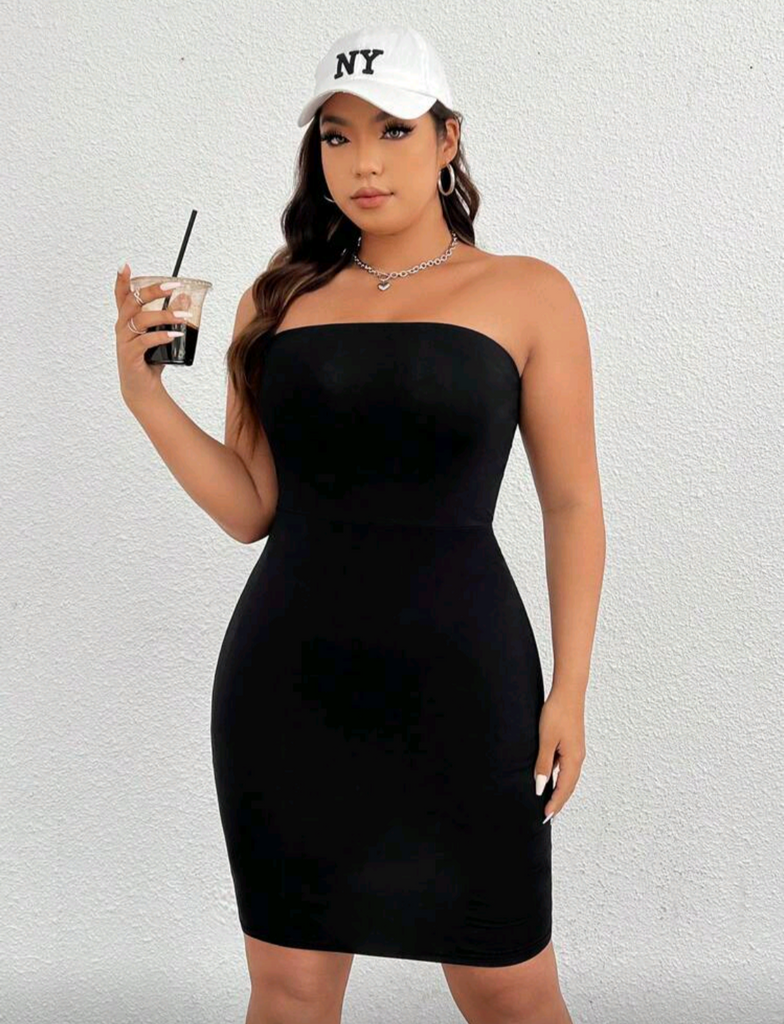 ✨ Classic Strapless Black Bodycon Mini Dress 🖤 | Sexy Little Black Dress for Date Night or Girls’ Night Out 💃🏽