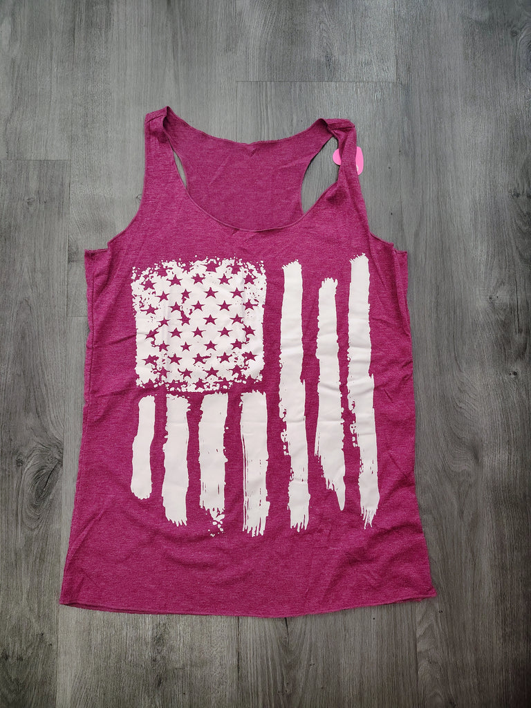 🩷All American – Women’s Racerback Patriotic Tee🩷