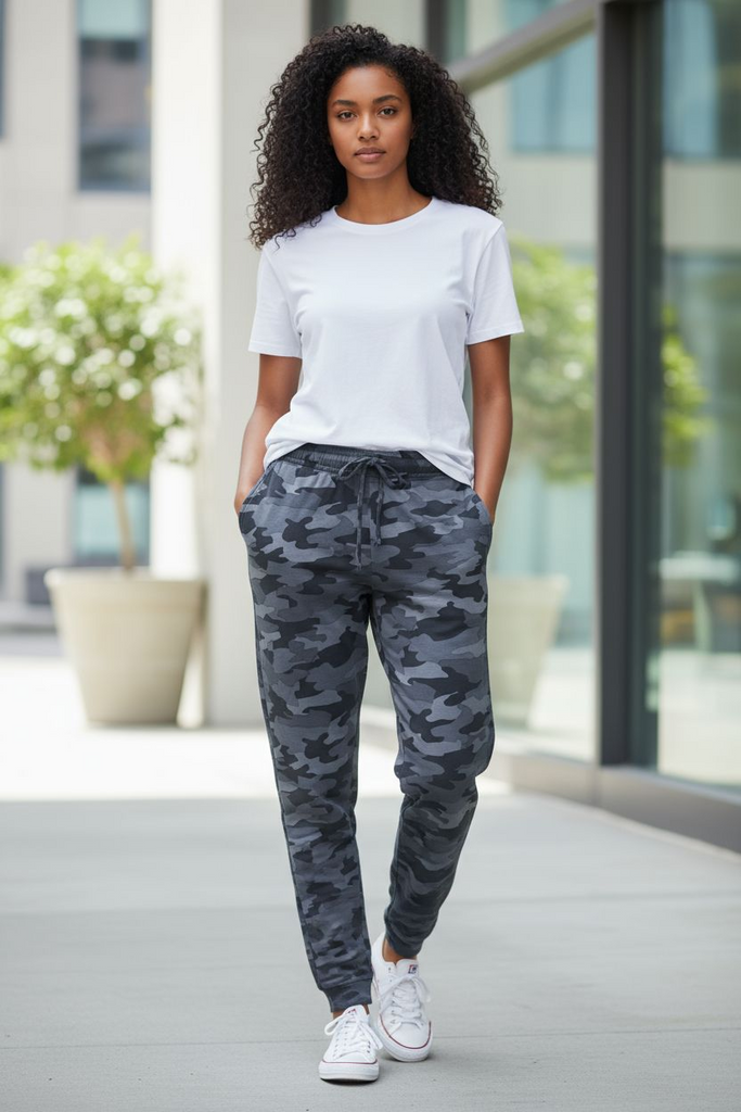 Gray Camo Jogger Pants |✨ Comfy Drawstring Sweatpants for Casual Streetwear & Lounge Days ✨